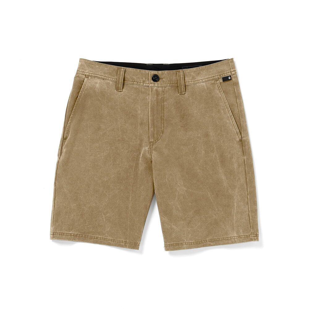 Volcom STONE FADED Hybrid Dark Khaki Shorts 19" Size 28